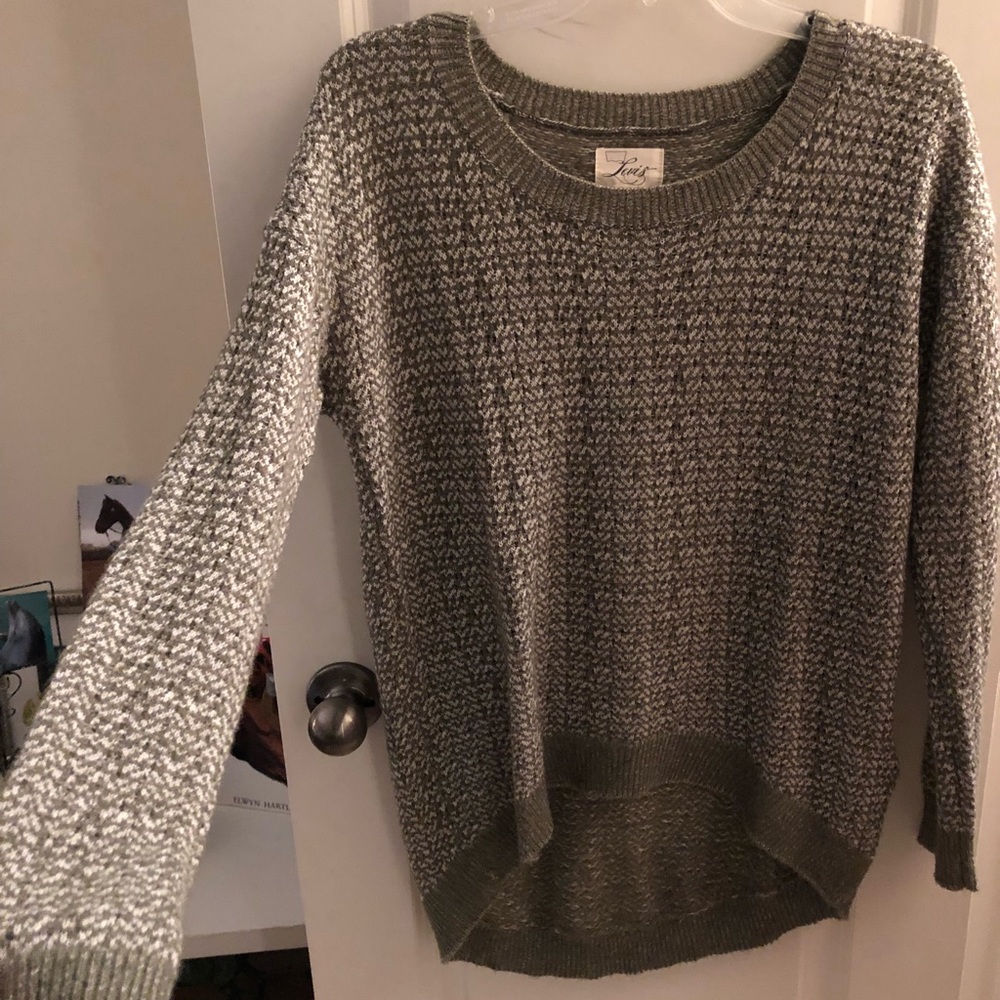 Levi’s High-Low Green Knit Sweater